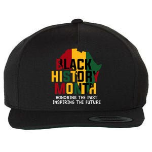 Black History Month Honoring The Past Inspiring The Future Gift Wool Snapback Cap