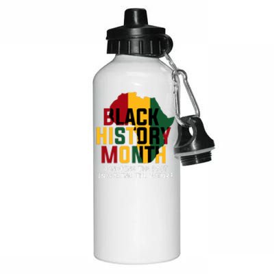 Black History Month Honoring The Past Inspiring The Future Gift Aluminum Water Bottle 