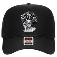 Black History Month Shirts I Love My Roots Back Powerful Blm High Crown Mesh Back Trucker Hat