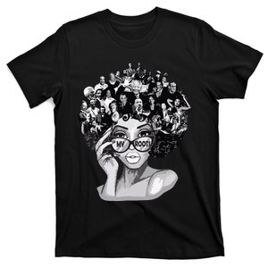 Black History Month Shirts I Love My Roots Back Powerful Blm T-Shirt