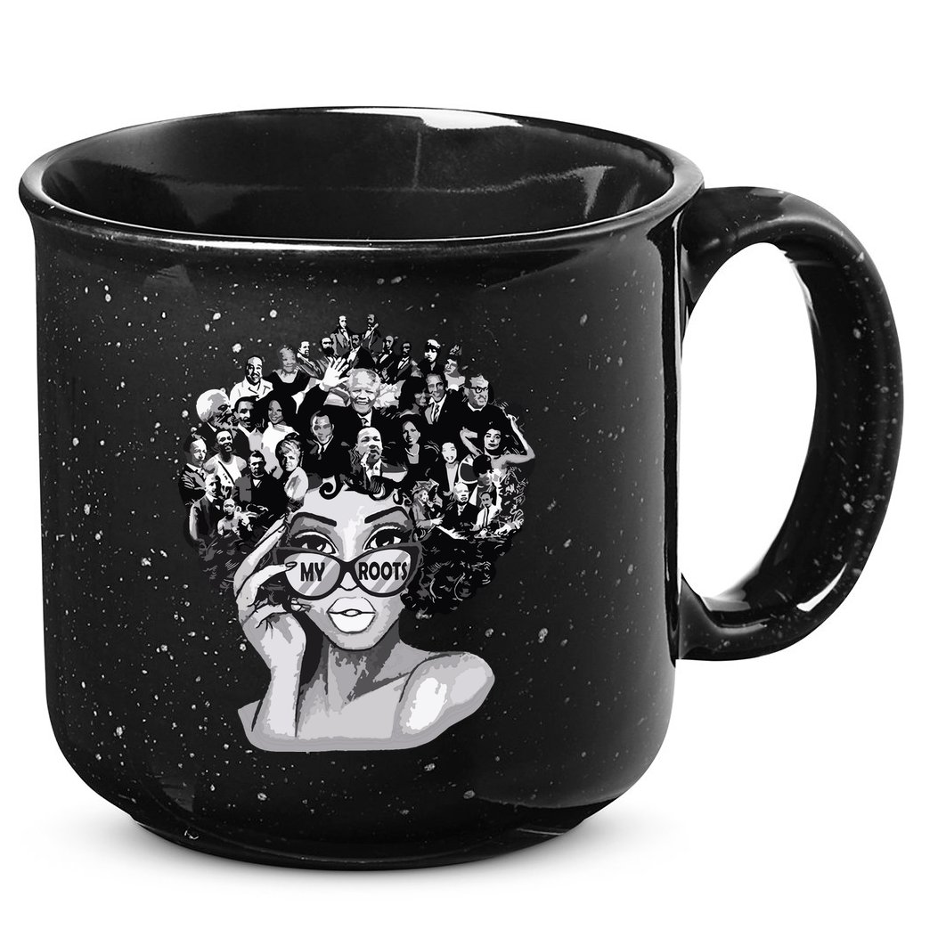 Black History Month Shirts I Love My Roots Back Powerful Blm 15oz Campfire Ceramic Mug