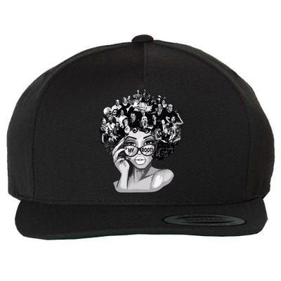 Black History Month Shirts I Love My Roots Back Powerful Blm Wool Snapback Cap