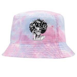 Black History Month Shirts I Love My Roots Back Powerful Blm Tie-Dyed Bucket Hat