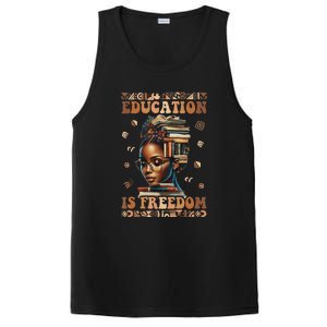 Black History Month Education Is Freedom Teacher PosiCharge Competitor Tank