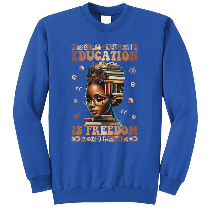 Black History Month Education Is Freedom Teacher Sweatshirt