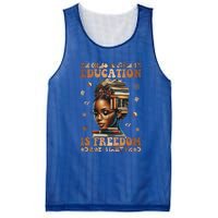 Black History Month Education Is Freedom Teacher Mesh Reversible Basketball Jersey Tank