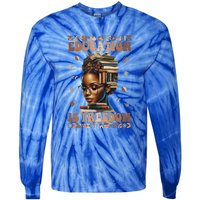 Black History Month Education Is Freedom Teacher Tie-Dye Long Sleeve Shirt