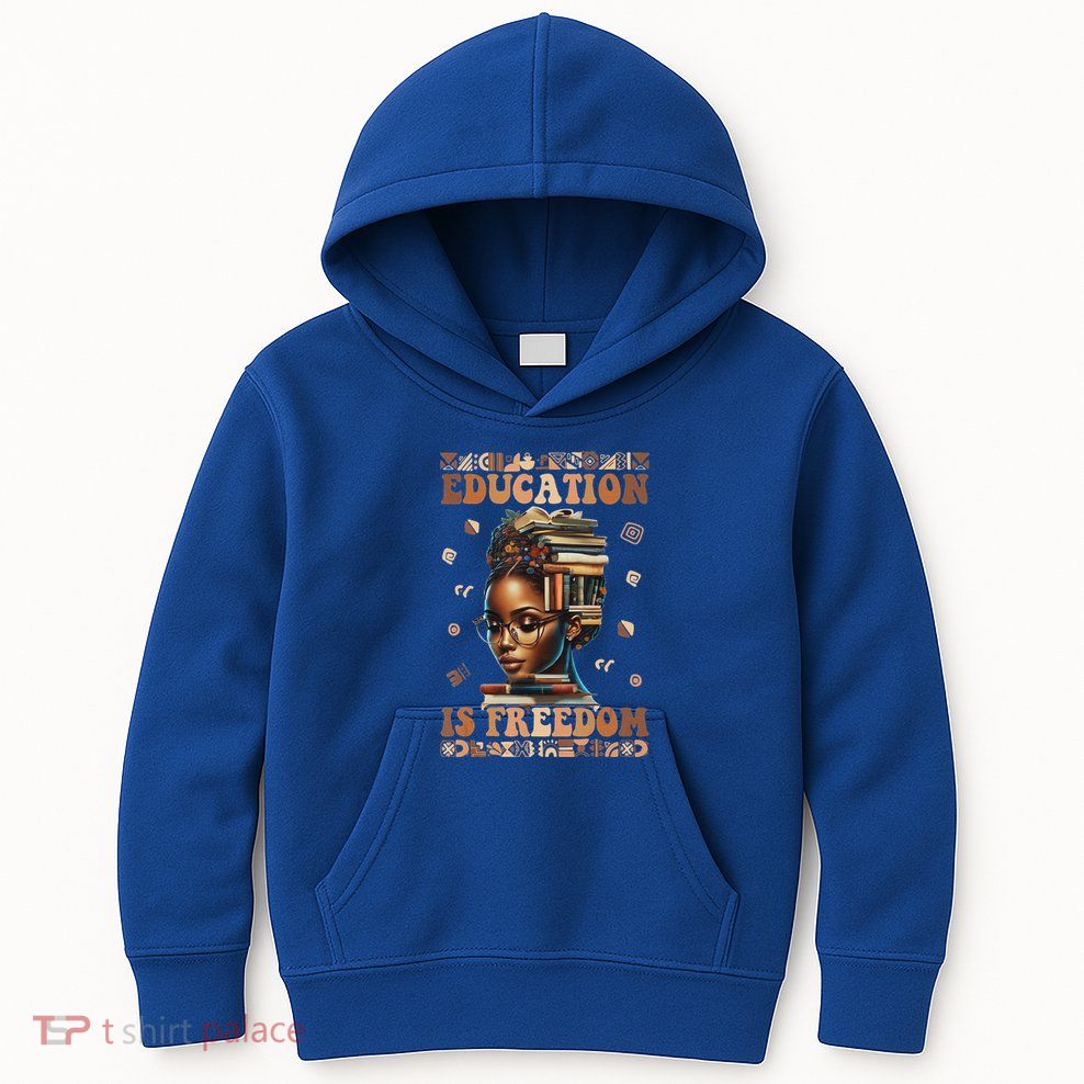Black History Month Education Is Freedom Teacher Kids Hoodie
