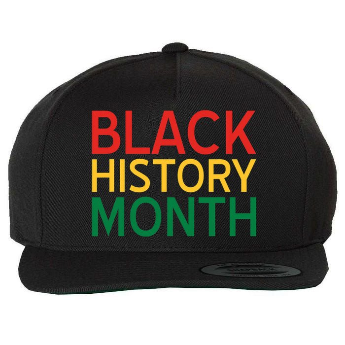 Black History Month Political African Pride Wool Snapback Cap