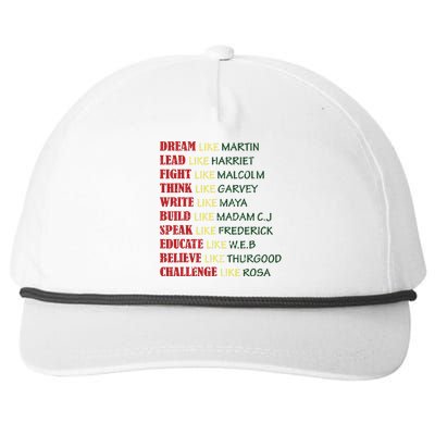 Black History Month T For Women Snapback Five-Panel Rope Hat