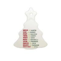 Black History Month T For Women Ceramic Tree Ornament