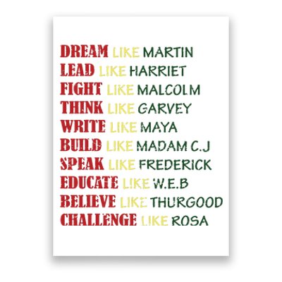 Black History Month T For Women Poster