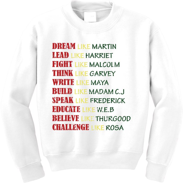 Black History Month T For Women Kids Sweatshirt