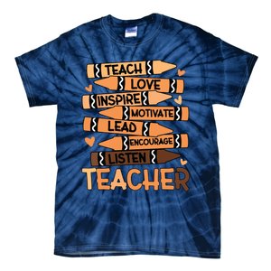 Black History Month Shirts Melanin Prek Preschool Teachers Tie-Dye T-Shirt