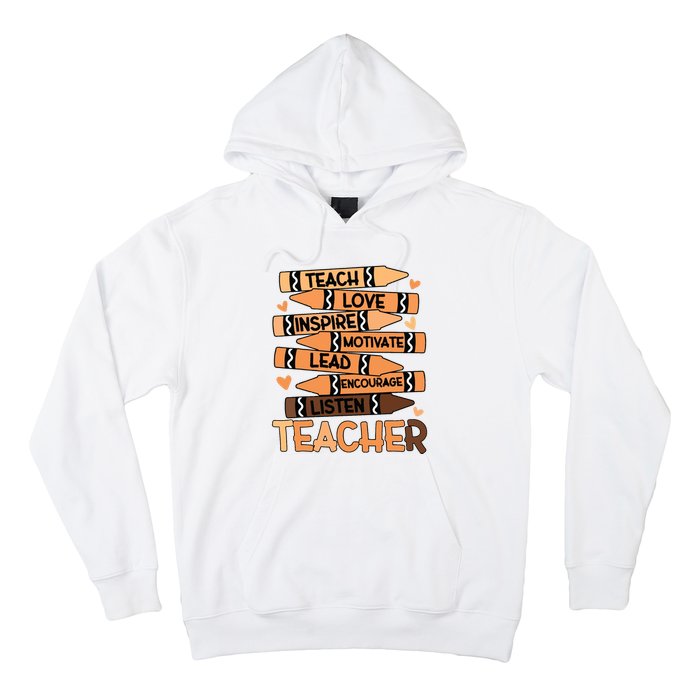 Black History Month Shirts Melanin Prek Preschool Teachers Hoodie