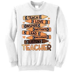 Black History Month Shirts Melanin Prek Preschool Teachers Sweatshirt