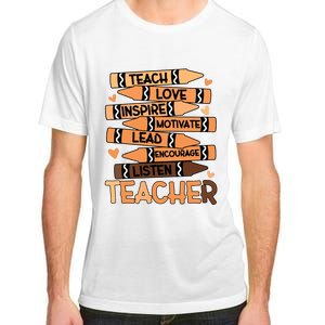 Black History Month Shirts Melanin Prek Preschool Teachers Adult ChromaSoft Performance T-Shirt