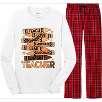 Black History Month Shirts Melanin Prek Preschool Teachers Long Sleeve Pajama Set