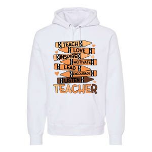 Black History Month Shirts Melanin Prek Preschool Teachers Premium Hoodie