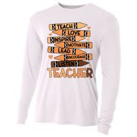 Black History Month Shirts Melanin Prek Preschool Teachers Cooling Performance Long Sleeve Crew