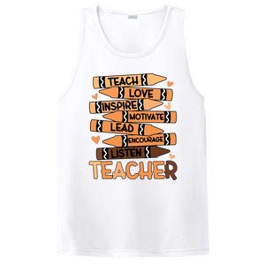 Black History Month Shirts Melanin Prek Preschool Teachers PosiCharge Competitor Tank