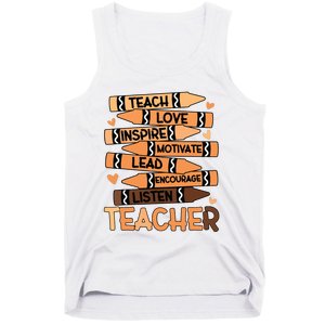 Black History Month Shirts Melanin Prek Preschool Teachers Tank Top