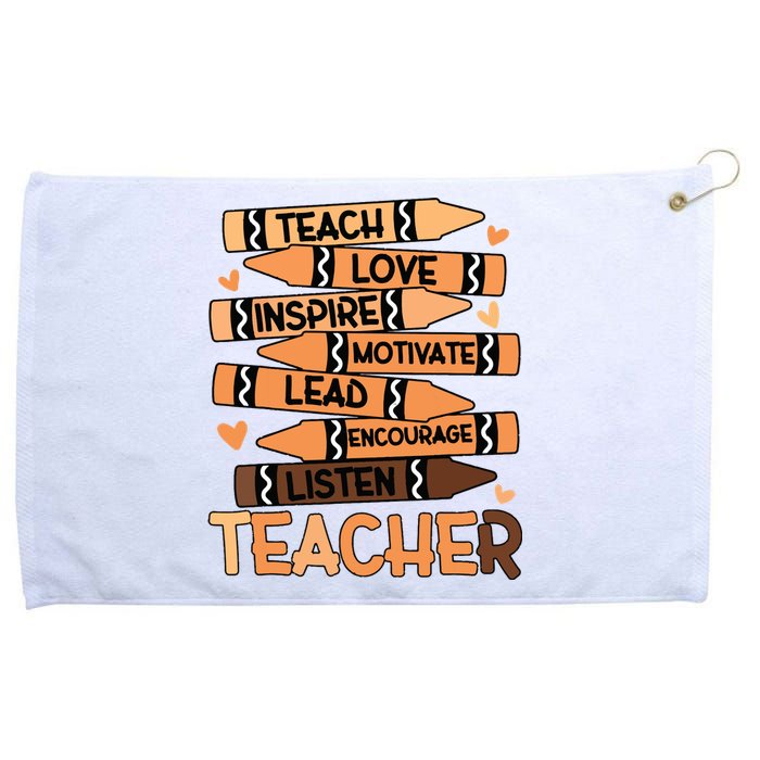 Black History Month Shirts Melanin Prek Preschool Teachers Grommeted Golf Towel