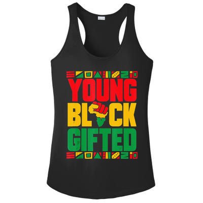 Black History Month Black Gifted Ladies PosiCharge Competitor Racerback Tank