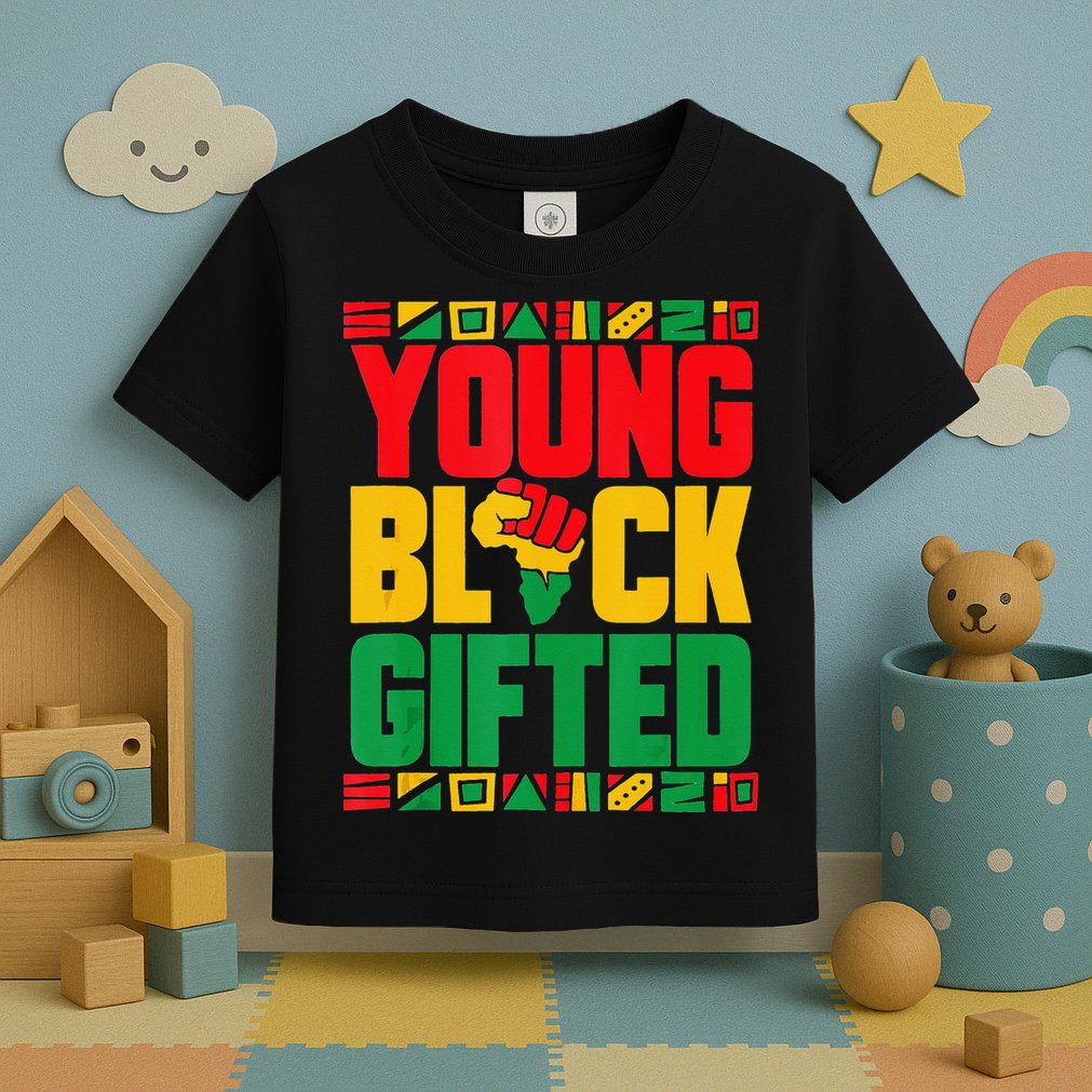 Black History Month Black Gifted Toddler T-Shirt