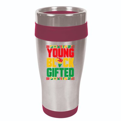 Black History Month Black Gifted 16oz Travel Tumbler