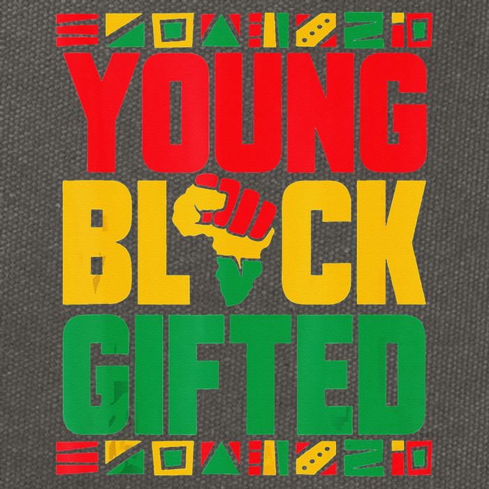 Black History Month Black Gifted Cotton Canvas Backpack