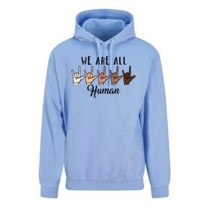 Black History Month We Are All Human Black Is Beautiful Unisex Surf Hoodie