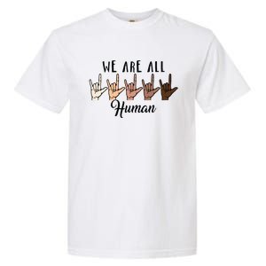 Black History Month We Are All Human Black Is Beautiful Garment-Dyed Heavyweight T-Shirt