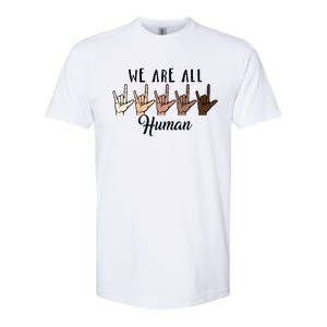 Black History Month We Are All Human Black Is Beautiful Softstyle CVC T-Shirt