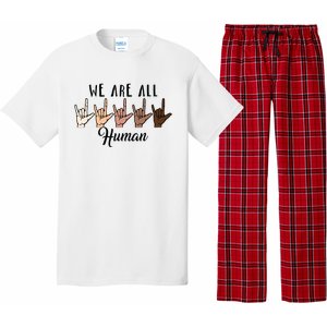 Black History Month We Are All Human Black Is Beautiful Pajama Set