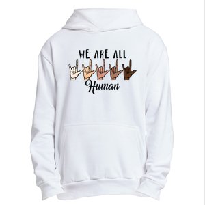 Black History Month We Are All Human Black Is Beautiful Urban Pullover Hoodie