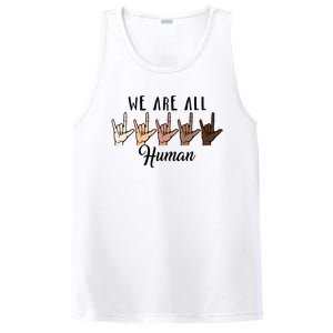 Black History Month We Are All Human Black Is Beautiful PosiCharge Competitor Tank