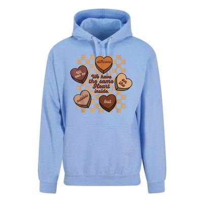 Black History Month The Same Heart Inside Melanin Afro Unisex Surf Hoodie