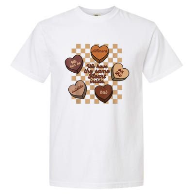 Black History Month The Same Heart Inside Melanin Afro Garment-Dyed Heavyweight T-Shirt