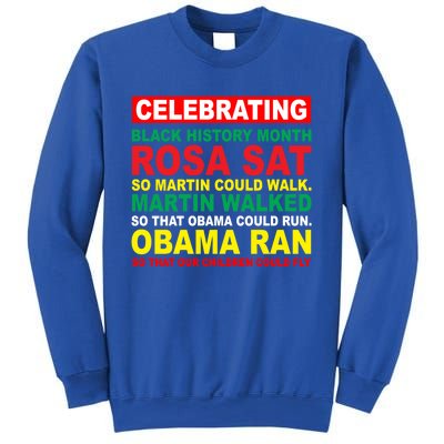 Black History Month Juneteenth Obama Ran Could Fly Funny Gift Sweatshirt