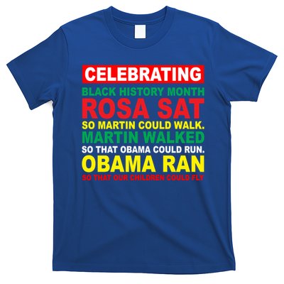 Black History Month Juneteenth Obama Ran Could Fly Funny Gift T-Shirt