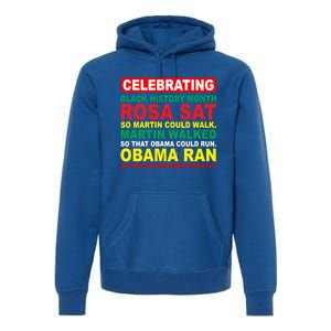 Black History Month Juneteenth Obama Ran Could Fly Funny Gift Premium Hoodie