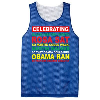 Black History Month Juneteenth Obama Ran Could Fly Funny Gift Mesh Reversible Basketball Jersey Tank