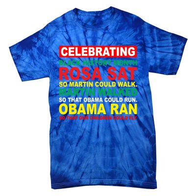 Black History Month Juneteenth Obama Ran Could Fly Funny Gift Tie-Dye T-Shirt