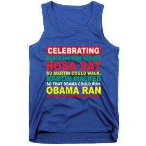 Black History Month Juneteenth Obama Ran Could Fly Funny Gift Tank Top