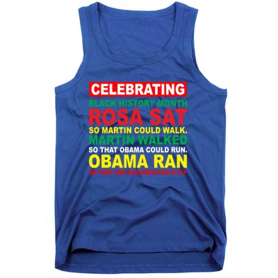 Black History Month Juneteenth Obama Ran Could Fly Funny Gift Tank Top