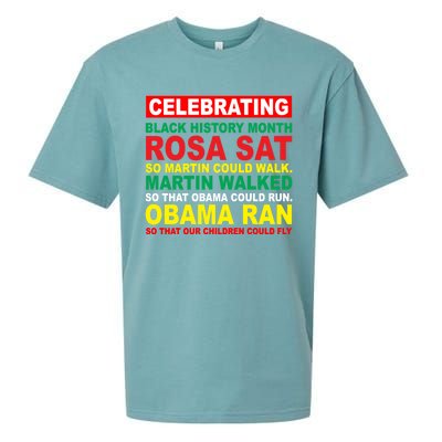 Black History Month Juneteenth Obama Ran Could Fly Funny Gift Sueded Cloud Jersey T-Shirt