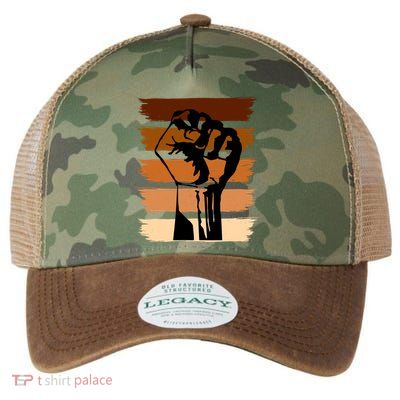 Black History Month Fist Legacy Tie Dye Trucker Hat