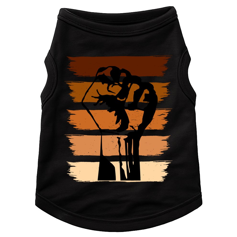 Black History Month Fist Doggie Tank