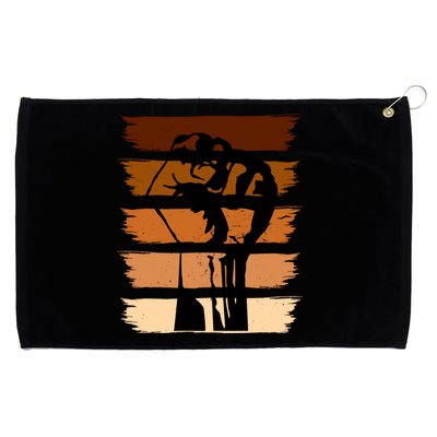 Black History Month Fist Grommeted Golf Towel